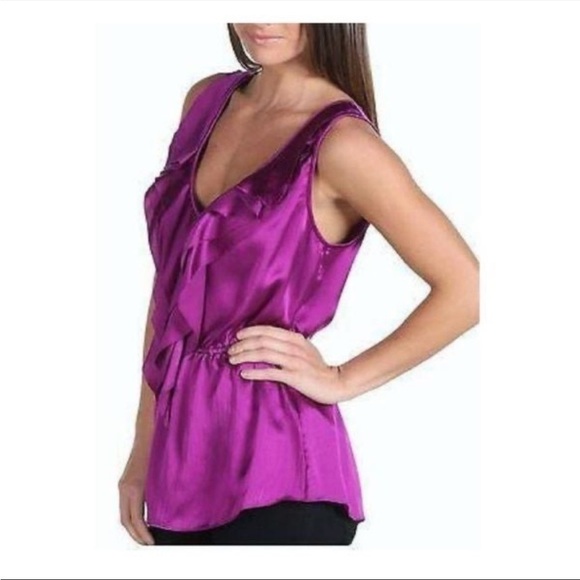 Rebecca Taylor Purple Adore Me Blouse Size 4 NWT - Picture 4 of 11